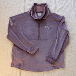 PINK Victoria’s Secret Velour Pullover in Purple